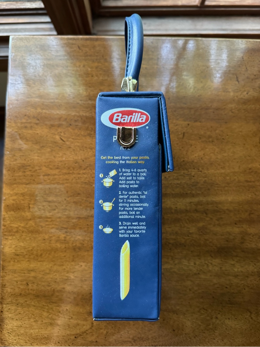 Nik Bentel first edition Barilla pasta bag 1 of 100 Leather purse Rare with box - Picture 6 of 9
